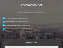 Tablet Screenshot of koreangirls.net